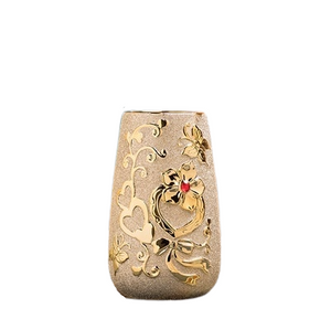 Europe Gold Ceramic Vase Home Decor