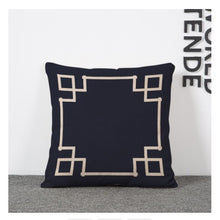 Load image into Gallery viewer, Retro H Linen square size 45x45cm Cushion Cover