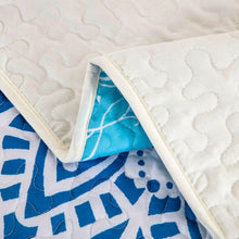Load image into Gallery viewer, Blue Mandala Bohemian Queen Size Comforter Bedspread Coverlet Blanket Throw Rug JaydeeBedding