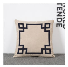 Load image into Gallery viewer, Retro H Linen square size 45x45cm Cushion Cover