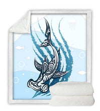 Load image into Gallery viewer, Dolphin Plush Blanket
