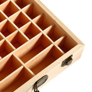 Essential Oil Storage Box Wooden 70 Slots Aromatherapy Container Organiser JaydeeBedding