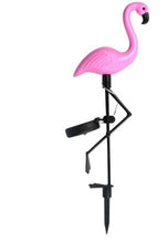 Load image into Gallery viewer, Solar LED Flamingo Outdoor Fence Light