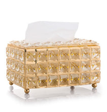 Load image into Gallery viewer, Shiny Rhinestone Tissue, Napkin Box and Paper Rack for Office Table