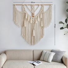 Load image into Gallery viewer, Big Macrame Tapestry With Tassels Boho Home Decor