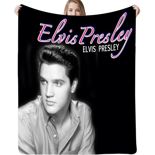 3D Elvis Presley Print Lightweight Flannel Blanket