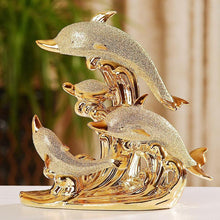 Load image into Gallery viewer, Gold Animal  Porcelain Figurines