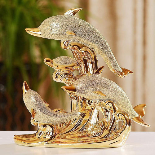 Gold Animal  Porcelain Figurines