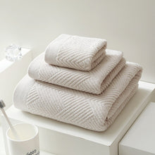 Load image into Gallery viewer, 3Pcs 100% Cotton Highly Absorbent Bath Towels Set