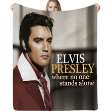 Load image into Gallery viewer, 3D Elvis Presley Print Lightweight Flannel Blanket