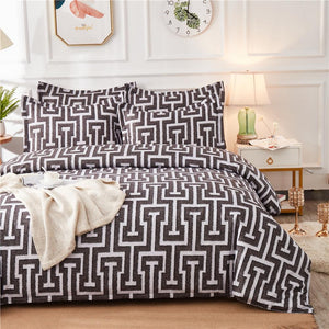 100% Polyester 50 Geometric Pattern Quilt Cover King