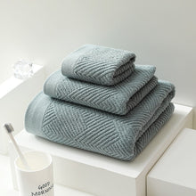 Load image into Gallery viewer, 3Pcs 100% Cotton Highly Absorbent Bath Towels Set