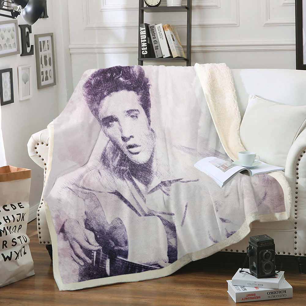 Warm Elvis Elvis Presley Fleece Blanket Elvis Presley Moves Silky