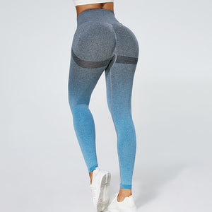 Women's Workout Gradient Color Leggings
