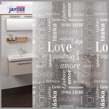 Load image into Gallery viewer, LOVE Clear Bath Shower Curtains JaydeeBedding
