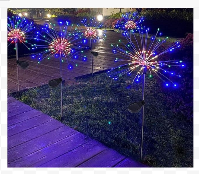 Waterproof LED Outdoor Solar Firework Christmas Lights