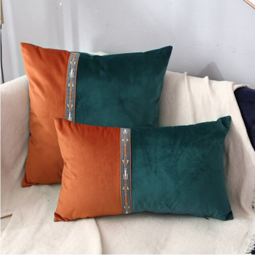 Suede Fabric Pillow Cushion