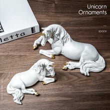 Load image into Gallery viewer, Nordic Resin White Unicorn Horse JaydeeBedding