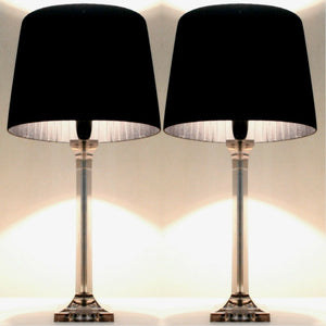 Pair Of Bedside Table Modern Lamp JaydeeBedding