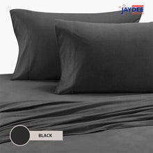 Load image into Gallery viewer, Plain Ultra Soft 4pcs Elastic Fitted Bed Sheet Set JaydeeBedding