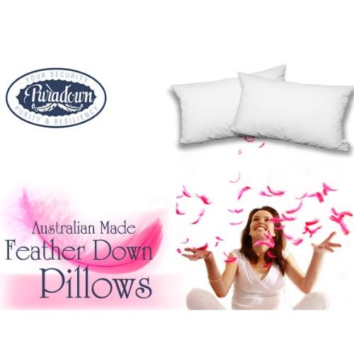 Puradown Australia Feather Pillow- Twin Pack JaydeeBedding
