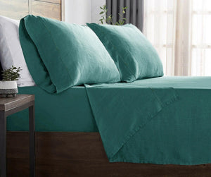 Luxury Ramesses Linen Blend Bed Sheet Set