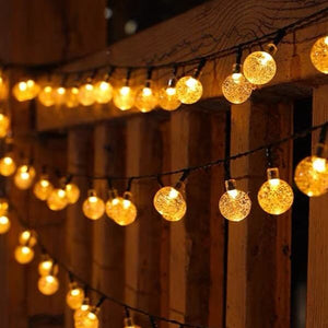 100 LED Crystal Waterproof Solar String Lights