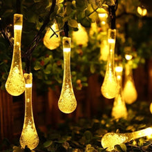 Load image into Gallery viewer, 12m 100 LED Water Droplets Solar String Lights
