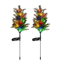 Load image into Gallery viewer, 2pcs Solar Multi-Color Christmas Tree Light