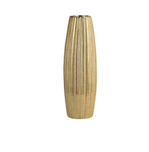 Load image into Gallery viewer, 30CM Luxury Europe Gold Ceramic Vase