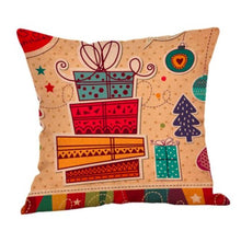 Load image into Gallery viewer, New Christmas Gifts Santa Linen Pillowcase and Cushion Cover