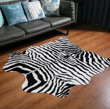 Load image into Gallery viewer, Faux Zebra Print Living Room Rug