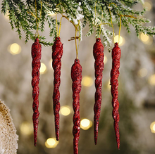 Load image into Gallery viewer, 10pcs 13cm Christmas Icicle Hanging Ornament