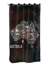 Load image into Gallery viewer, 1Piece Australia Map Blackout Window Curtain