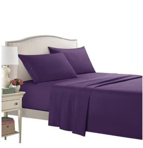 Bedsheet Set with Elastic fitted, Flat and Pillowcases