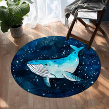 Load image into Gallery viewer, Orcinus Orca Whale Round Carpet/Rug