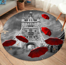 Load image into Gallery viewer, Elegant Paris Eiffel Tower Round Carpet/Rug