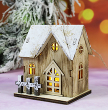 Load image into Gallery viewer, Christmas LED Light Wooden House