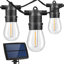 Load image into Gallery viewer, 15 Bulbs Commercial Grade S14 Solar String Light Outdoor