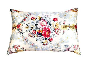 Twin Pack Mulberry Floral Silk Pillowcase With Zipper JaydeeBedding