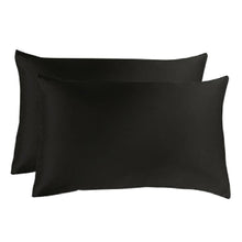 Load image into Gallery viewer, Two Silky Silk Feel Standard Pillowcases Pillow Cases 48 x 73cm JaydeeBedding