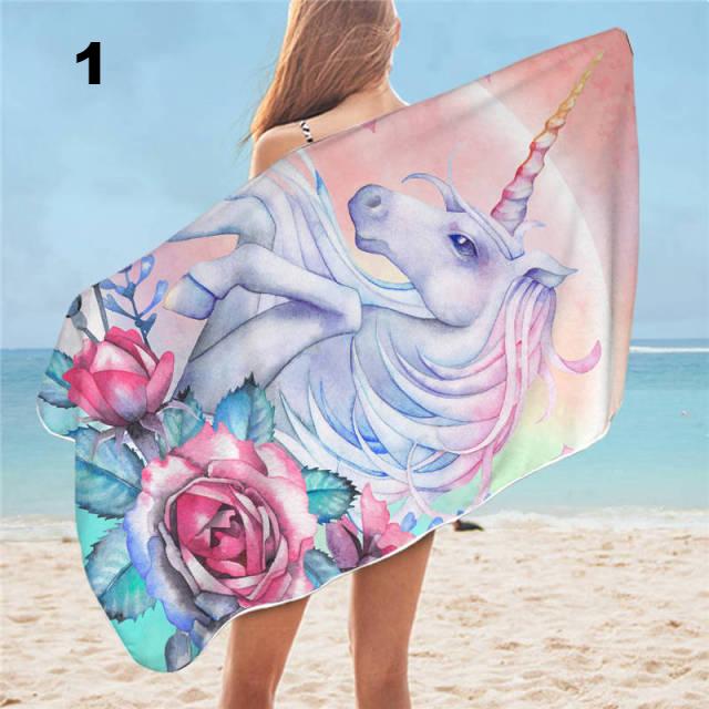 Unicorn Microfiber Beach/Bath Towel Jaydee Bedding