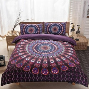 Mandala Flower Bohemian Quilt Cover- Multiple Designs