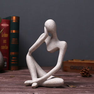 New European Style Abstract Thinker Statue Sculpture