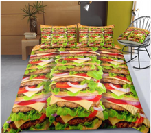 Load image into Gallery viewer, 3D Pattern Food Theme Quilt Cover Sets