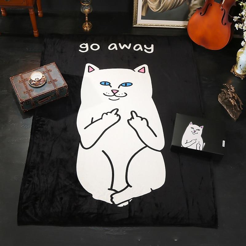 Fashion Hip-Hop Cat Blanket