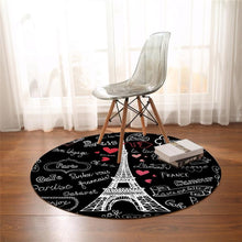 Load image into Gallery viewer, France Paris Tower Round Carpets