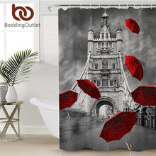 Load image into Gallery viewer, Waterproof Polyester London Design Shower Curtain