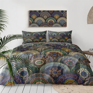 Mandala Indigo Pattern Bedding Set