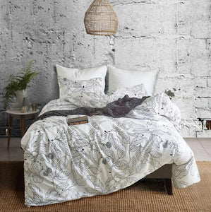 Plant / Flower printed bed linens set Single Double Queen King Sizes pillowcase & duvet cover sets bed cover set new 3pcs linens